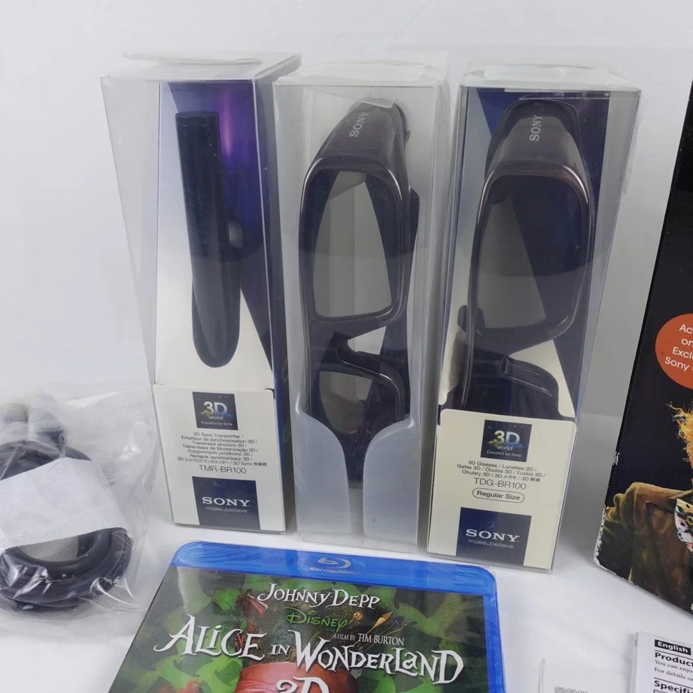 Sony 3D Deluxe Starter Kit w/ Alice in Wonderland Blu-ray 3D Movie